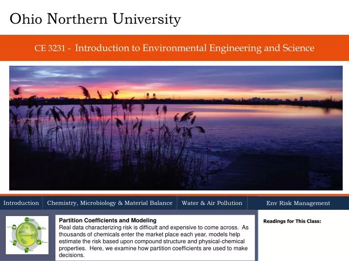 ce 3231 introduction to environmental engineering and science