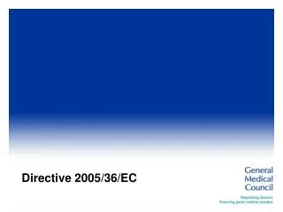 Directive 2005/36/EC