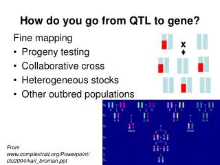 How do you go from QTL to gene?