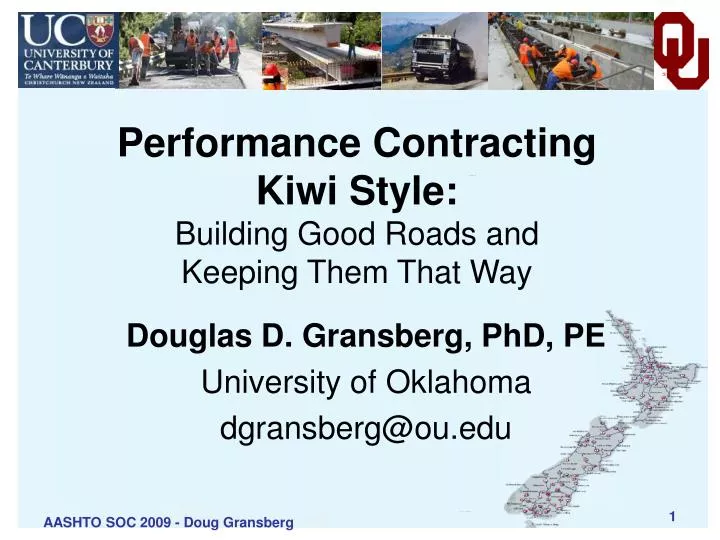 performance contracting kiwi style building good roads and keeping them that way