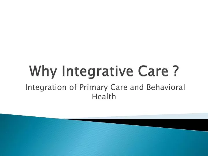 why integrative care