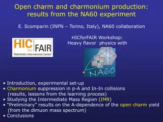 Open charm and charmonium production: results from the NA60 experiment