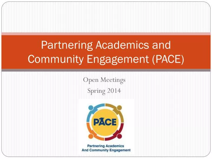 partnering academics and community engagement pace