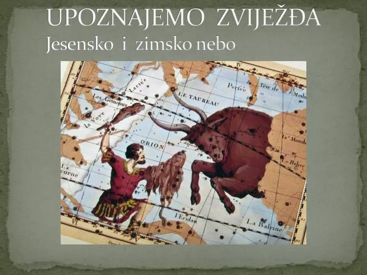 upoznajemo zvije a jesensko i zimsko nebo