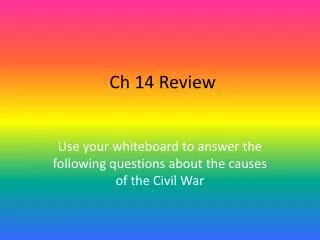 Ch 14 Review