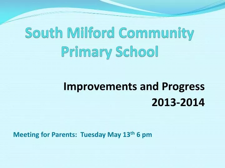 south milford community primary school