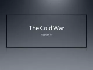 The Cold War