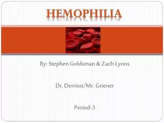 By: Stephen Goldsman &amp; Zach Lyons Dr. Derrion /Mr. Griener Period-3