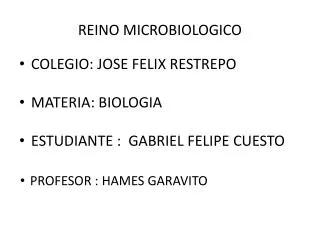 reino microbiologico