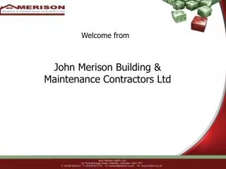 John Merison Building &amp; Maintenance Contractors Ltd