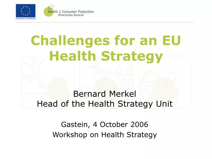 challenges for an eu health strategy