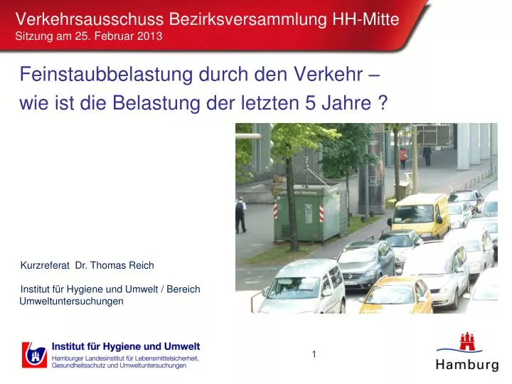 verkehrsausschuss bezirksversammlung hh mitte sitzung am 25 februar 2013