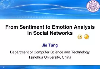 From Sentiment to Emotion Analysis in Social Networks