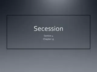 secession