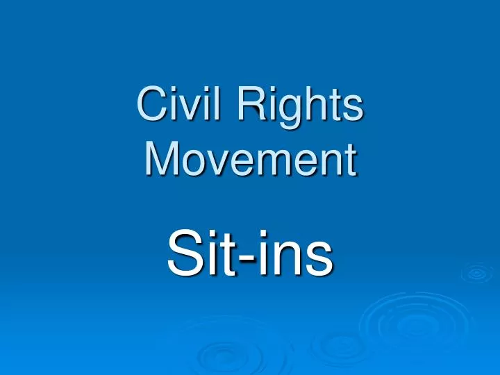 civil rights movement