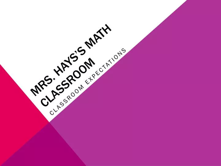 mrs hays s math classroom