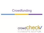 Crowdfunding - slide 1