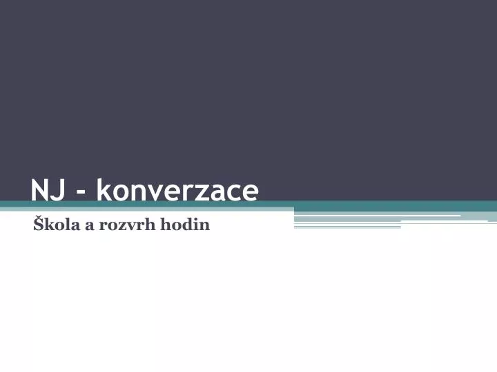 nj konverzace