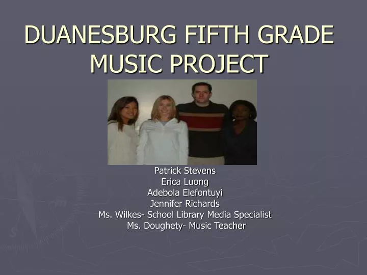 duanesburg fifth grade music project