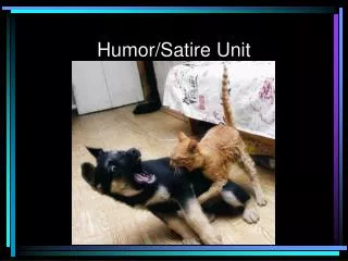 Humor/Satire Unit