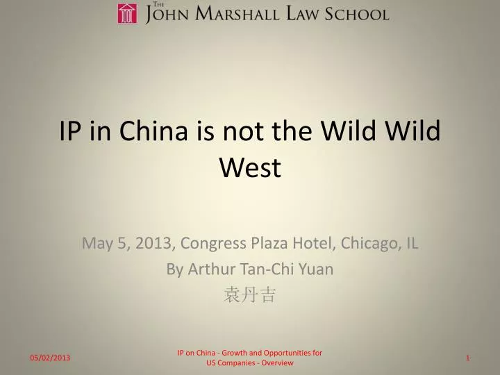 ip in china is not the wild wild west