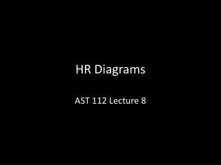 HR Diagrams