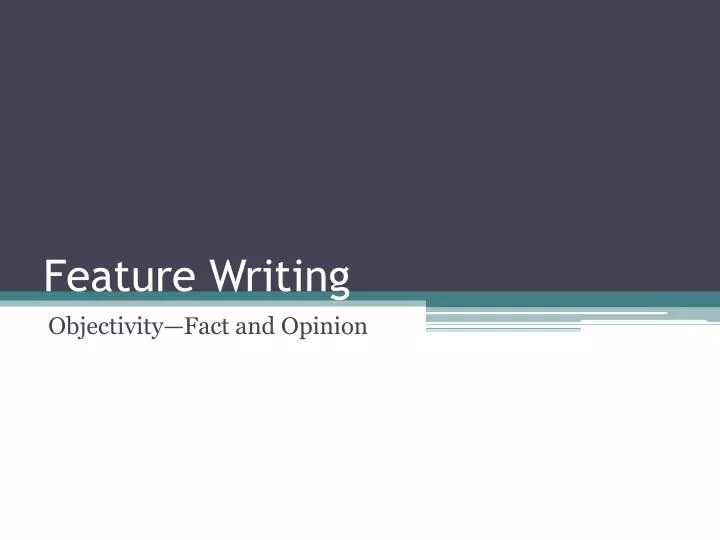 feature writing