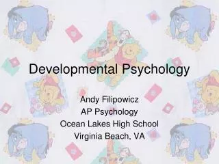 Developmental Psychology