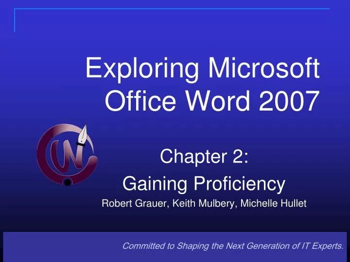 exploring microsoft office word 2007