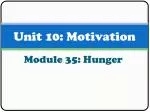 Unit 10: Motivation - slide 1