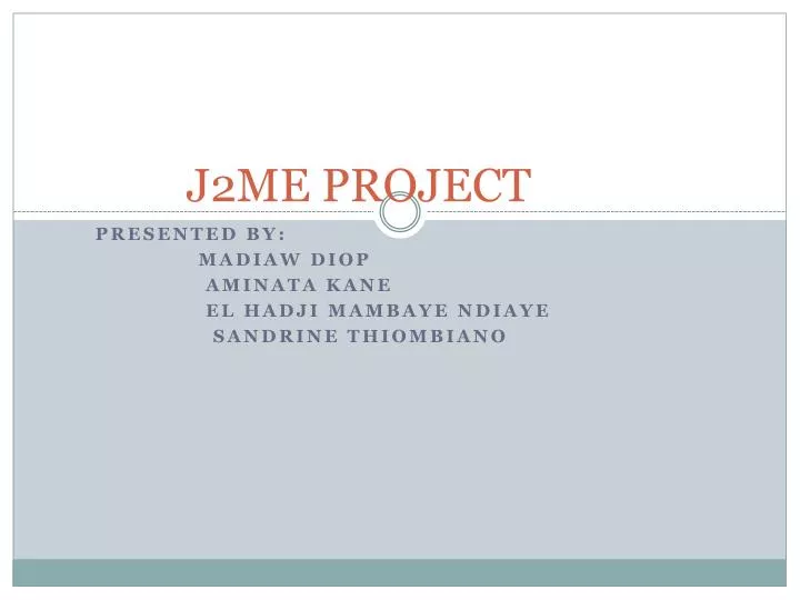 j2me project