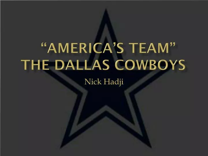 america s team the dallas cowboys