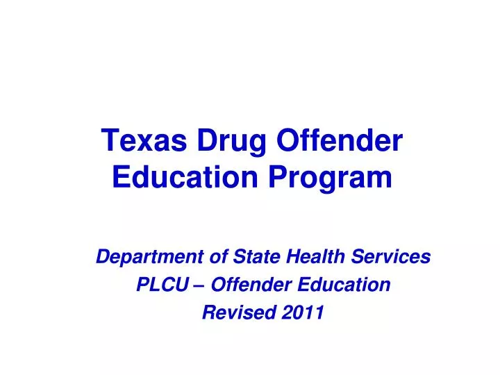 texas drug offender education program