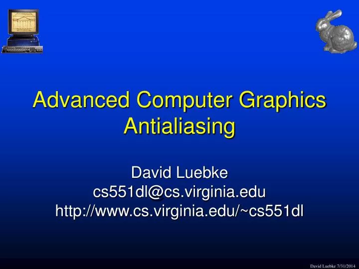 advanced computer graphics antialiasing