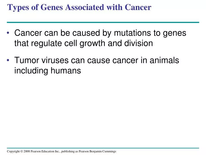 types of genes associated with cancer