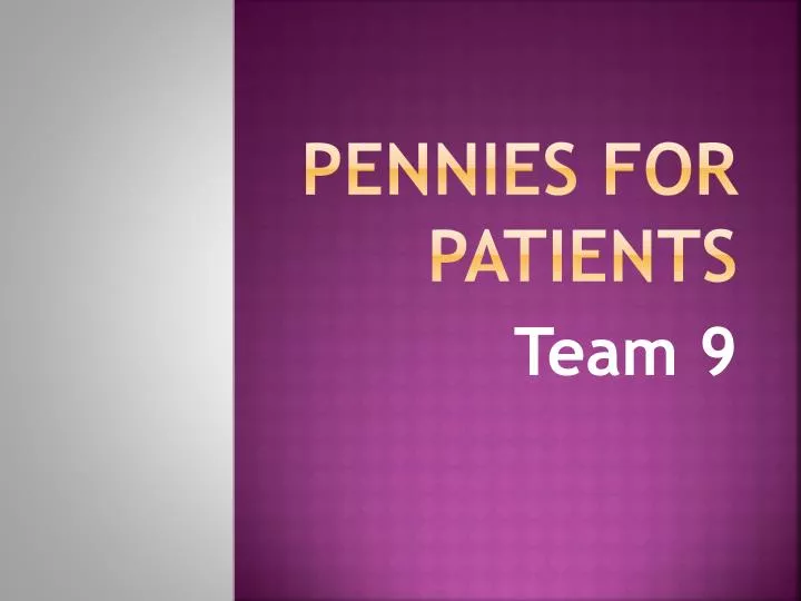 pennies for patients