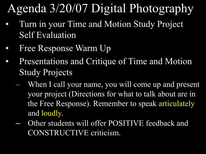 agenda 3 20 07 digital photography