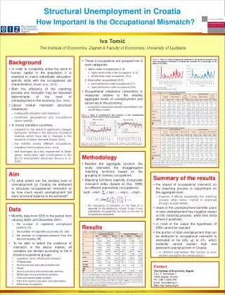 Structural Unemployment in Croatia How Important is the Occupational Mismatch?