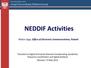 NEDDIF Activities