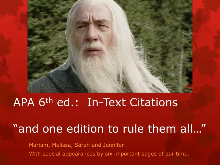 apa 6 th ed in text citations and one edition to rule them all
