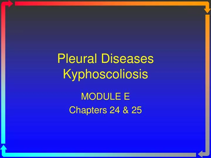 pleural diseases kyphoscoliosis