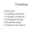 Cosmology - slide 1