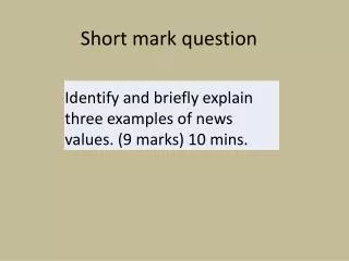 Short mark question