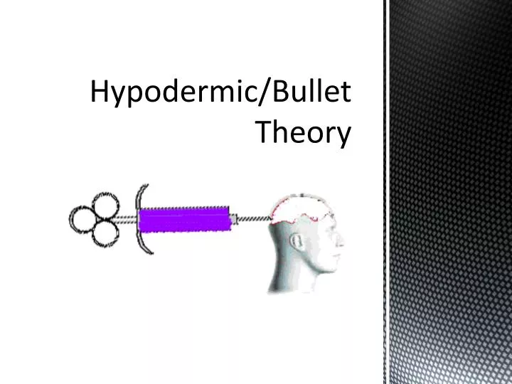 hypodermic bullet theory