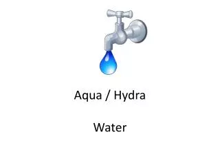 Aqua / Hydra Water