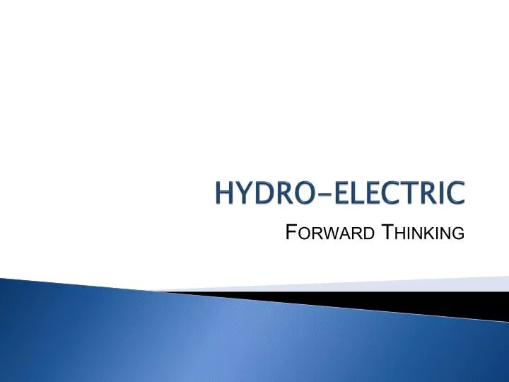 hydro electric