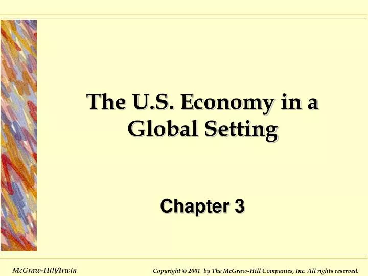 the u s economy in a global setting