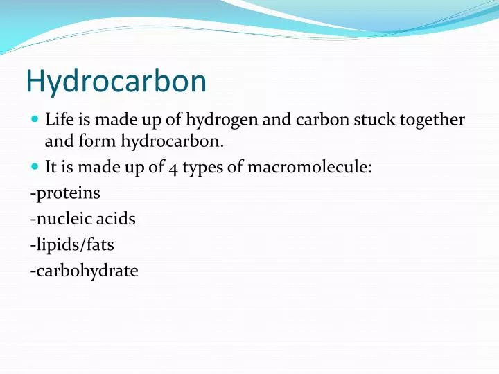 h ydrocarbon