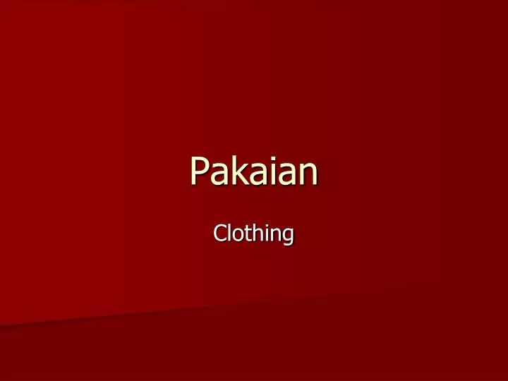 pakaian