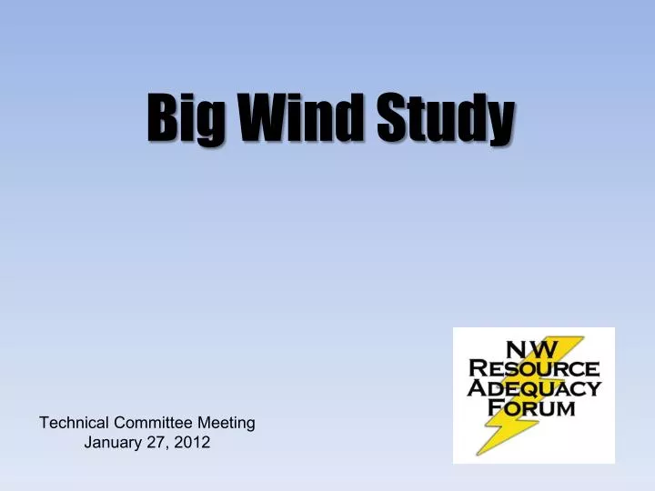 big wind study